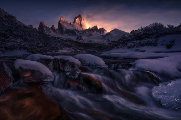 Patagonia Art Print featuring the photograph From Inside by Simon Roppel