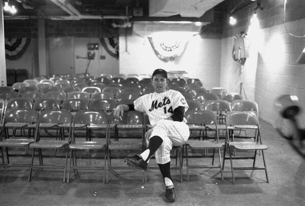 American League Baseball Art Print featuring the photograph Gil Hodges Of The 1969 New York Mets by New York Daily News Archive