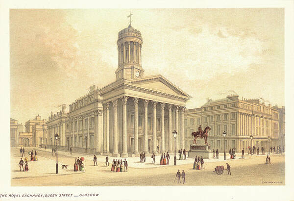 Royal Exchange Art Print featuring the photograph Glasgow Royal Exchange by Kean Collection
