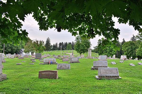 Glennview Cemetery East Palestine Ohio Final Resting Place Art Print featuring the photograph Glennview Cemetery East Palestine Ohio Final Resting Place by Lisa Wooten
