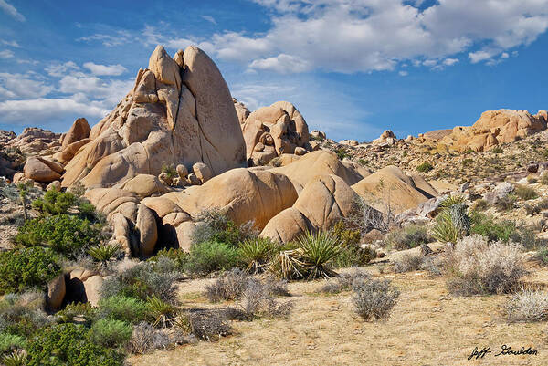 Arid Climate Art Print featuring the photograph Gneiss Rock Formations by Jeff Goulden