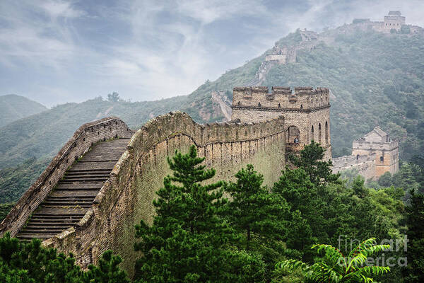 Chinese Culture Art Print featuring the photograph Great Wall by Steve Peterson Photography