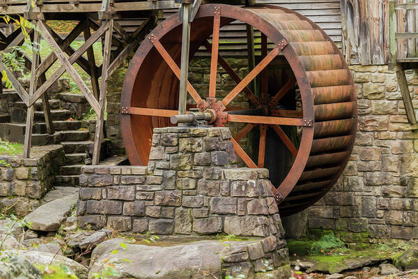Grist Mill Fall 2013 Art Print featuring the photograph Grist Mill Fall 2013 3 by Galloimages Online