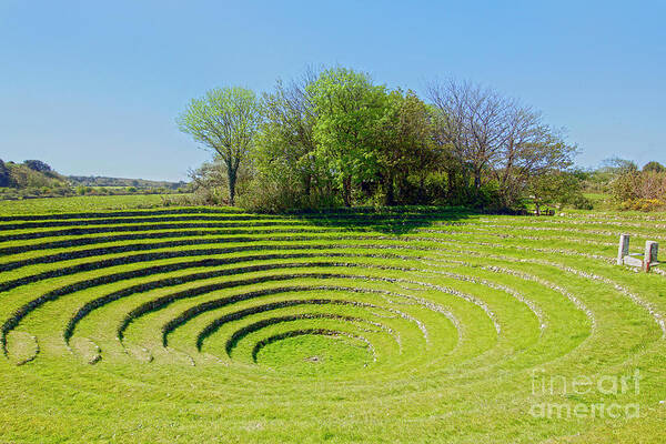 Gwennap Pit Art Print featuring the photograph Gwennap Pit Busveal Redruth by Terri Waters