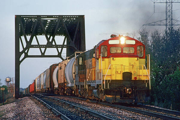 Freight Transportation Art Print featuring the photograph Heading West At 60th Street by Mike Danneman