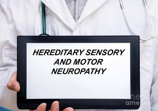 Hereditary Sensory And Motor Neuropathy Art Print featuring the photograph Hereditary Sensory And Motor Neuropathy by Wladimir Bulgar/science Photo Library