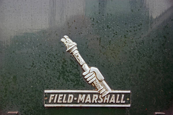 Heskin Art Print featuring the photograph HESKIN VINTAGE RALLY. Field Marshall Logo. by Lachlan Main
