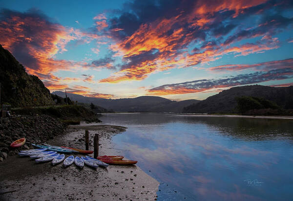 Landscape Art Print featuring the photograph Hidden Lake Sunset by Bill Posner