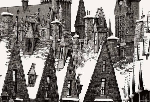 Hogsmeade Textures Art Print featuring the photograph Hogsmeade Textures by Dark Whimsy