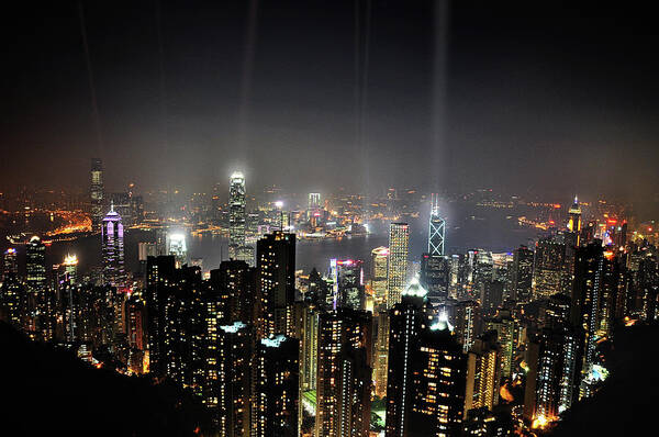 Laser Art Print featuring the photograph Hongkong View by Smerindo schultzpax