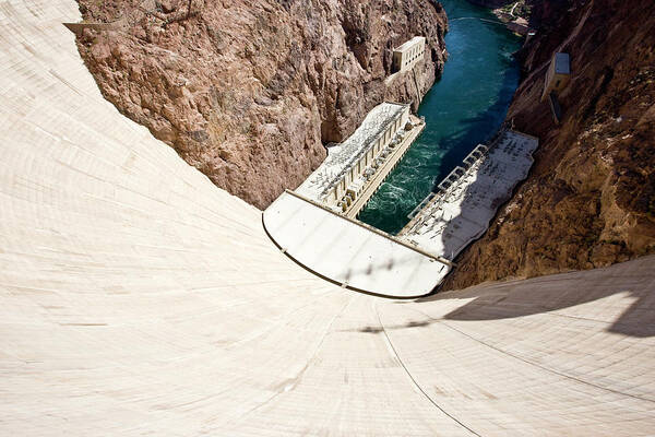 Scenics Art Print featuring the photograph Hoover Dam Landmark Usa by Mlenny