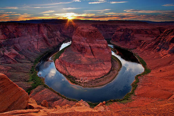 Curve Art Print featuring the photograph Horseshoe Bend Arizona by Dave Dill
