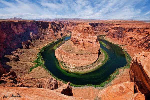 Arid Climate Art Print featuring the photograph Horseshoe Bend on the Colorado River by Jeff Goulden