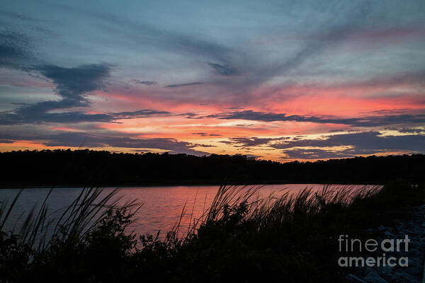 Photograph Art Print featuring the photograph Huntington Sunset by Kathy Strauss