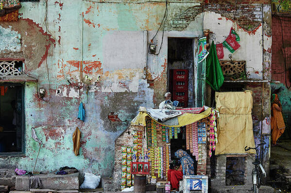 Street Art Print featuring the photograph India by Rui Caria