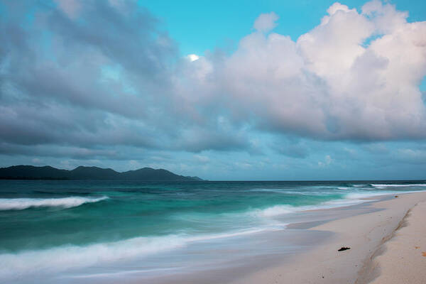 Tranquility Art Print featuring the photograph Indian Ocean And Praslin Island In by James Warwick