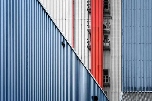 Architecture Art Print featuring the photograph Industry In Verticals by Henk Van Maastricht