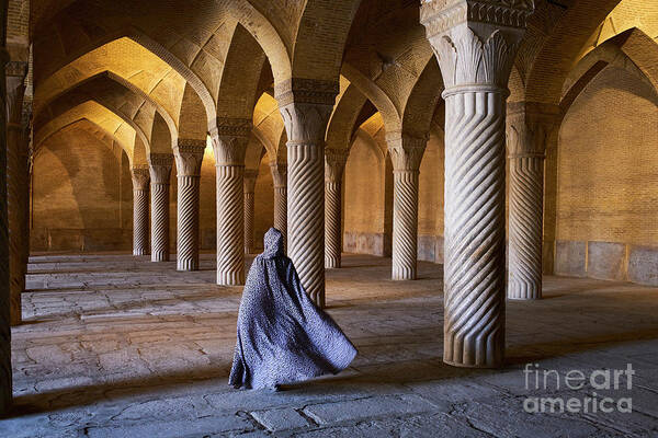 Tranquility Art Print featuring the photograph Iran, Shiraz, Vakil Mosque by Tuul & Bruno Morandi