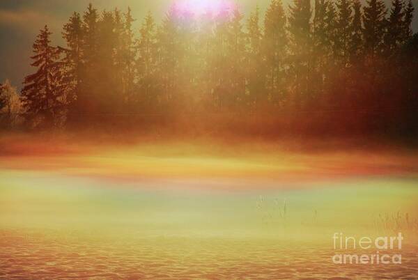 Atmospheric Effect Art Print featuring the photograph Iridescence In Fog by Pekka Parviainen/science Photo Library