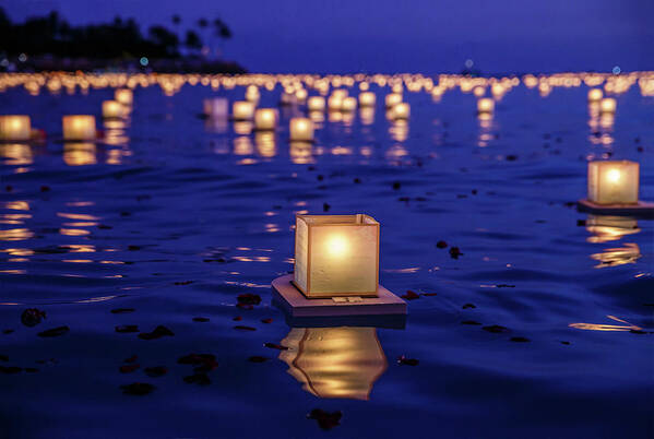 Honolulu Art Print featuring the photograph Japanese Floating Lanterns by Julie Thurston