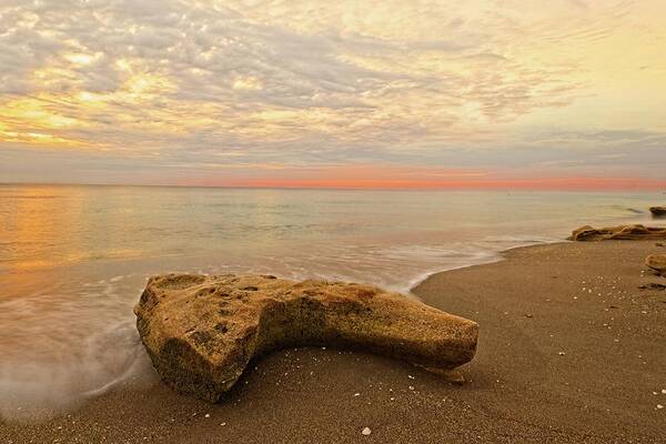 Jupiter Art Print featuring the photograph Jupiter Beach by Steve DaPonte