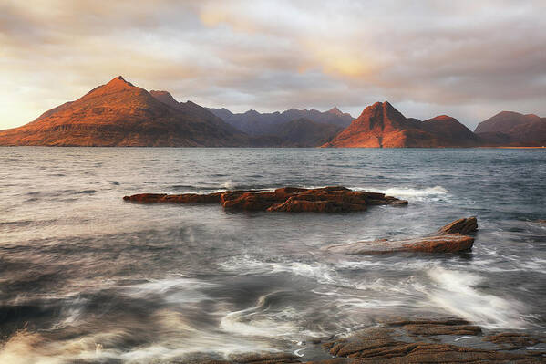 Elgol Art Print featuring the photograph Late afternoon - Elgol by Grant Glendinning