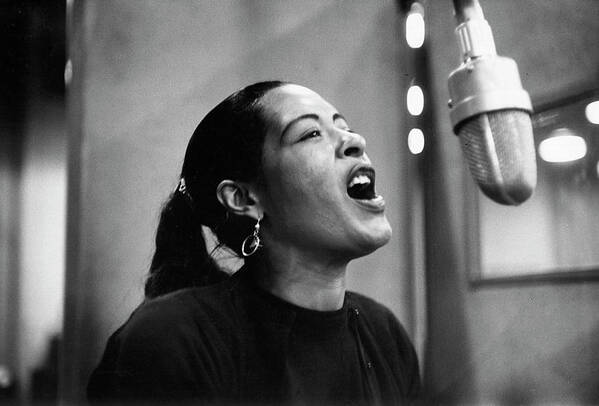 Billie Holiday Art Print featuring the photograph Lady In Satin by Michael Ochs Archives