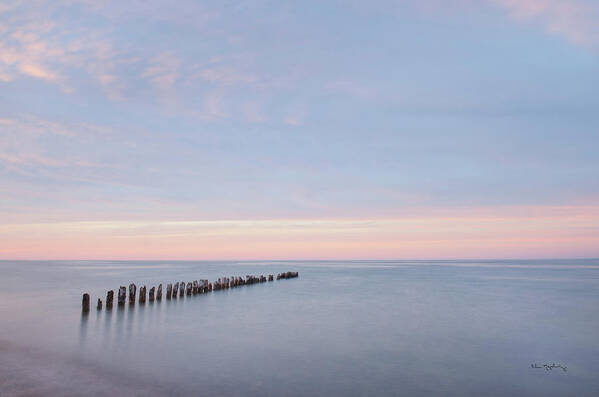 Great Lakes Art Print featuring the photograph Lake Superior Old Pier II by Alan Majchrowicz