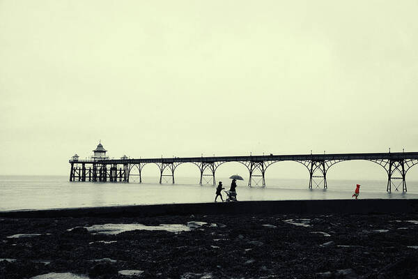 Landscape Art Print featuring the photograph Little Girl in Red by Mark Egerton