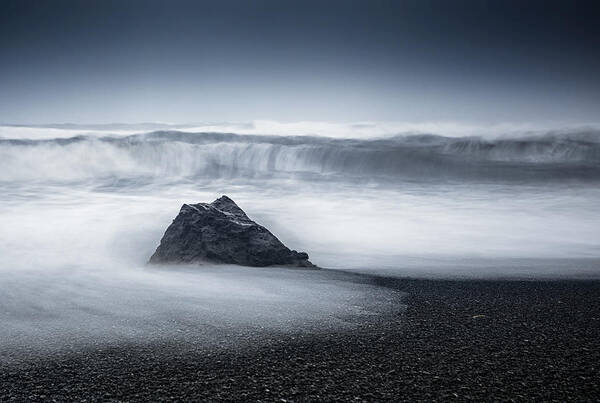 Atmosphere Art Print featuring the photograph Lone Stone by Herbert Rong