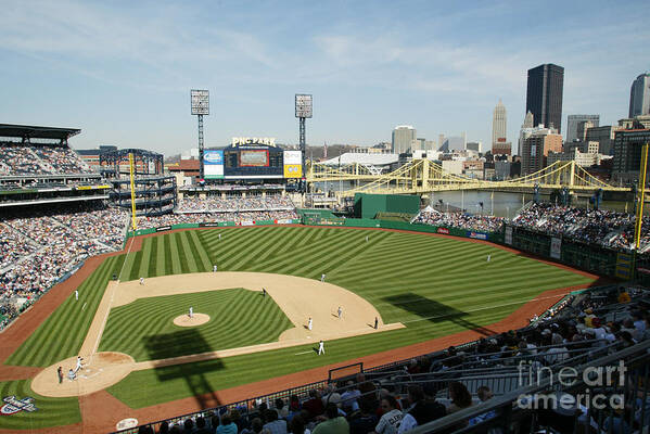 Opening Ceremony Art Print featuring the photograph Los Angeles Dodgers V Pittsburgh Pirates by Rick Stewart