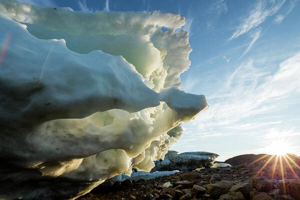 Scenics Art Print featuring the photograph Melting Iceberg, Nunavut Territory by Paul Souders