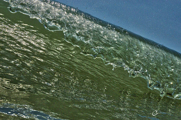 Waves Ocean Florida Foam Sea Art Print featuring the photograph Mewler by Cornelius Powell