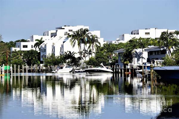 Boats Art Print featuring the photograph Miami by Merle Grenz
