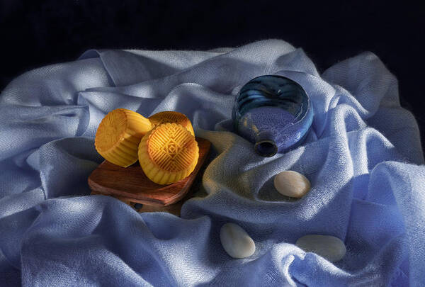  Art Print featuring the photograph Mid-autumn Moon Cakes-1 by Xiaoyuan Xu