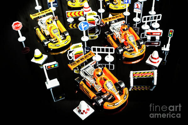 Circuit Art Print featuring the photograph Miniature motorsports by Jorgo Photography