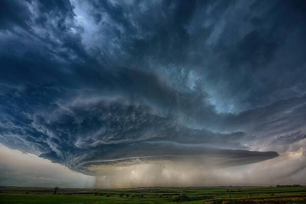 Storm Art Print featuring the photograph Montana Supercell by Alexander Fisher