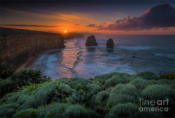 Water's Edge Art Print featuring the photograph Morning Light Just After Dawn by Southern Lightscapes-australia