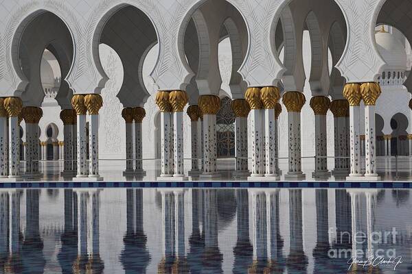 Mosque Art Print featuring the photograph Mosque Reflections by Jimmy Clark
