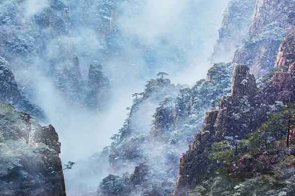 Mountains Art Print featuring the photograph Mount Hallelujah by Yan Zhang