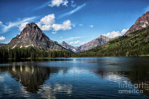 Mountains Art Print featuring the photograph Mountains at Two Medicine by Kathy McClure