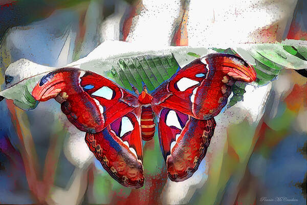 Butterfly Art Print featuring the digital art Ms. Butterfly by Pennie McCracken