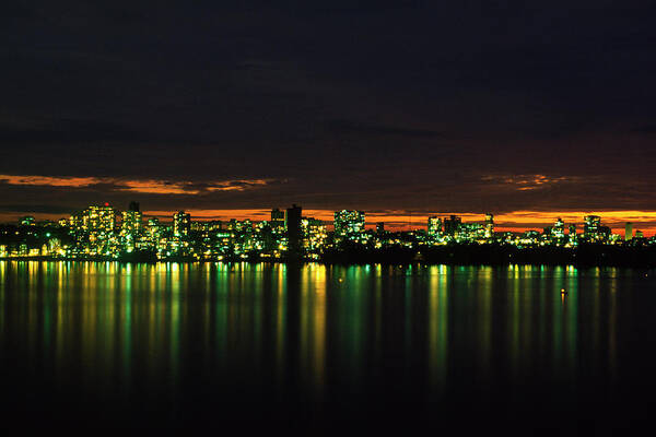 Corporate Business Art Print featuring the photograph Mumbai At Night by Ooyoo