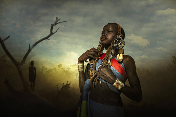 Ethiopia Art Print featuring the photograph Mursi's Pride by Svetlin Yosifov