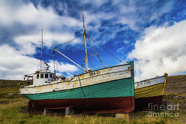 Boat Art Print featuring the photograph Museum of Egill Olafsson, Iceland by Lyl Dil Creations