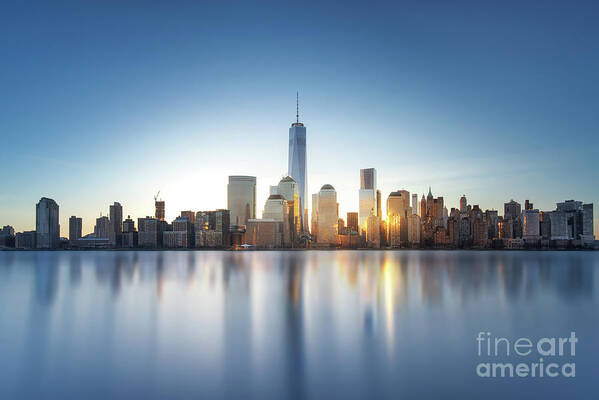 Outdoors Art Print featuring the photograph New York Skyline by Stanley Chen Xi, Landscape And Architecture Photographer