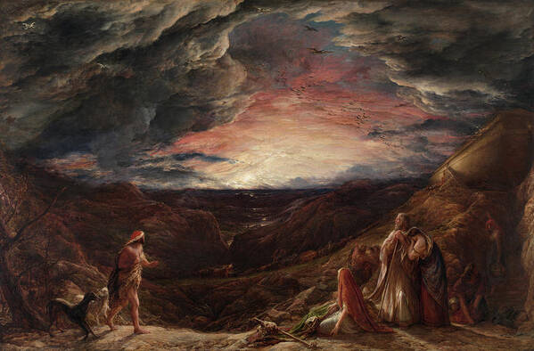 John Linnell Art Print featuring the painting Noah, The Eve of the Deluge, 1848 by John Linnell