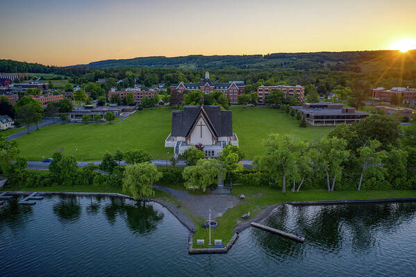 Finger Lakes Art Print featuring the photograph Norton Chapel Head On by Anthony Giammarino