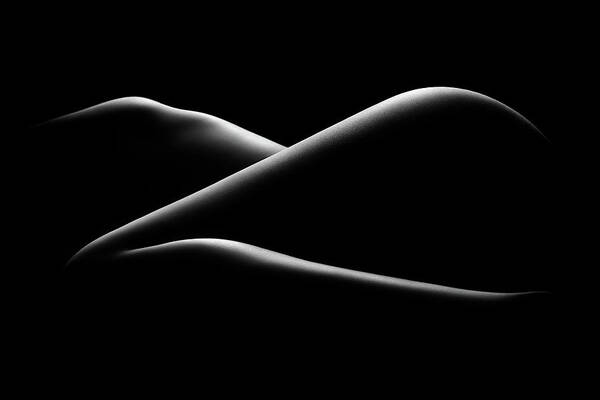 Woman Art Print featuring the photograph Nude woman bodyscape 17 by Johan Swanepoel
