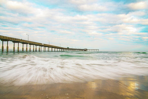 Landscape Art Print featuring the photograph Ocean Beach Pier at sunrise by Local Snaps Photography